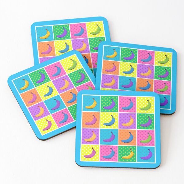 Item preview, Multi Coloured Banana Dotted Board, Pop Art designed and sold by AASparksDesigns.
