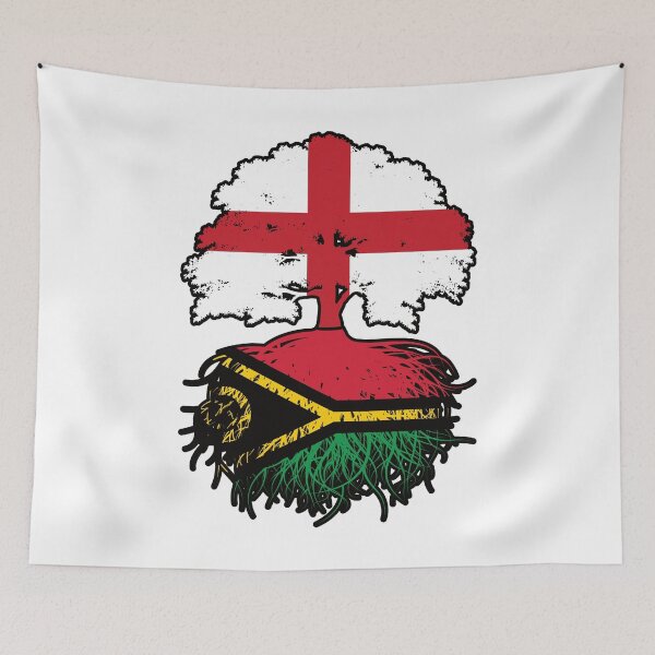 Item preview, Vanuatu Vanuatuan English England Tree Roots Flag designed and sold by FlagX.