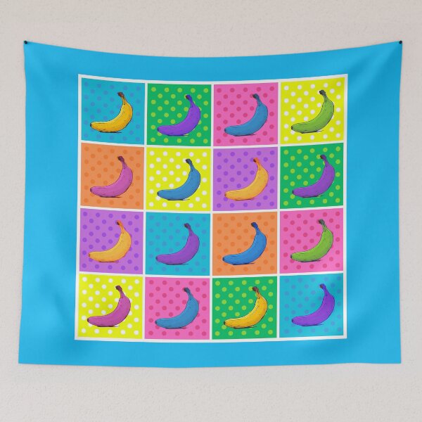 Item preview, Multi Coloured Banana Dotted Board, Pop Art designed and sold by AASparksDesigns.
