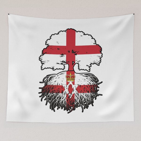 Item preview, Northern Ireland Northern Irish English England Tree Roots Flag designed and sold by FlagX.