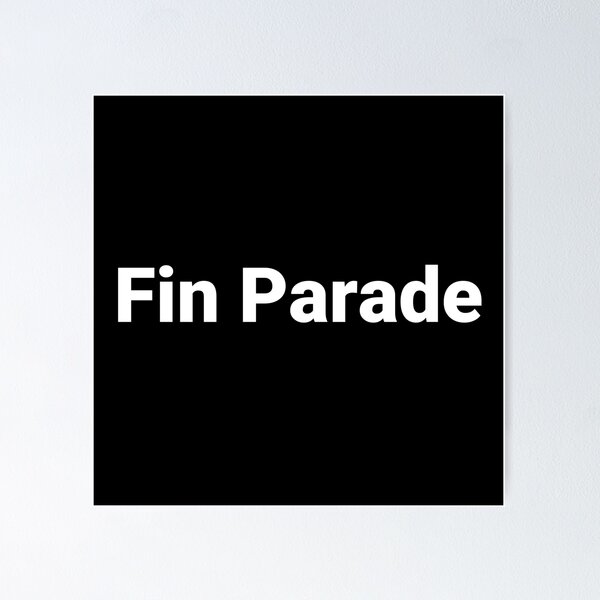 Item preview, Fin Parade designed and sold by Text-based T-Shirts and Gifts.