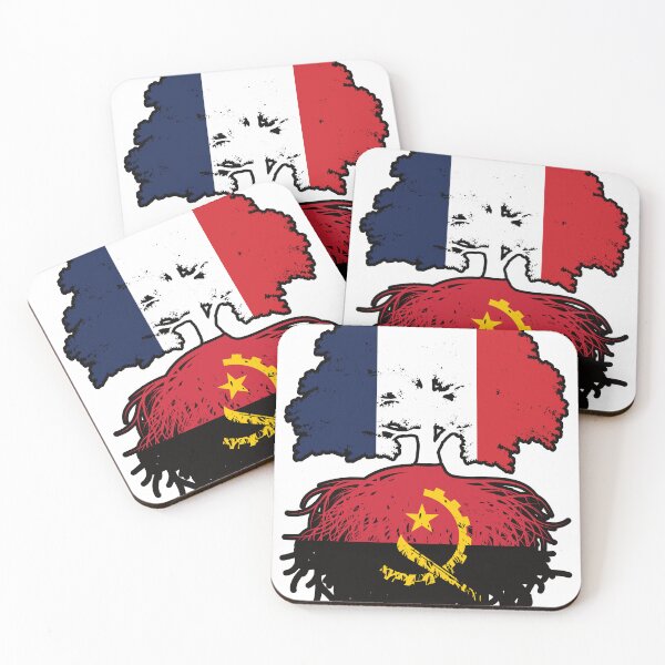 Item preview, Angola Angolan French France Tree Roots Flag designed and sold by FlagX.