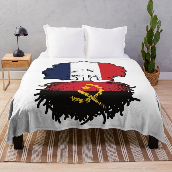Item preview, Angola Angolan French France Tree Roots Flag designed and sold by FlagX.