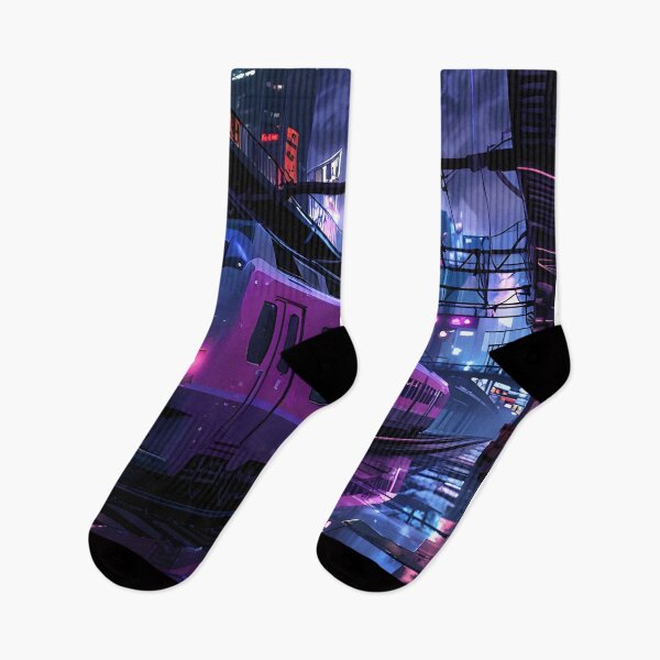 Item preview, cyberpunk futuristic city  designed and sold by ArtbySameer.