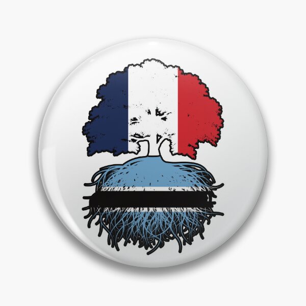 Item preview, Botswana Botswanian French France Tree Roots Flag designed and sold by FlagX.