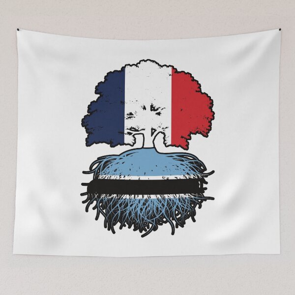 Item preview, Botswana Botswanian French France Tree Roots Flag designed and sold by FlagX.