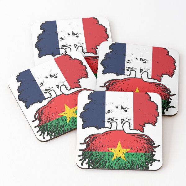 Item preview, Burkina Faso Burkinabe French France Tree Roots Flag designed and sold by FlagX.