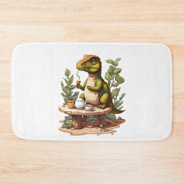 Item preview, Tea-Sipping Dinosaur designed and sold by ELzor Arts.