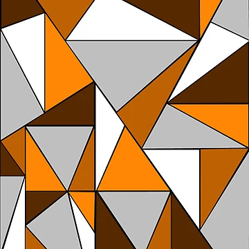 Artwork thumbnail, Orange Triangle Pattern by RogerDodger21