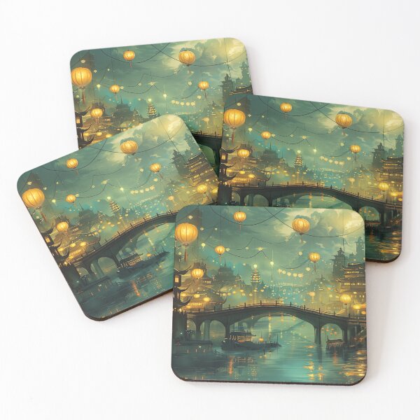 Item preview, Luminous Night in the Ancient City designed and sold by jgvisualarts.