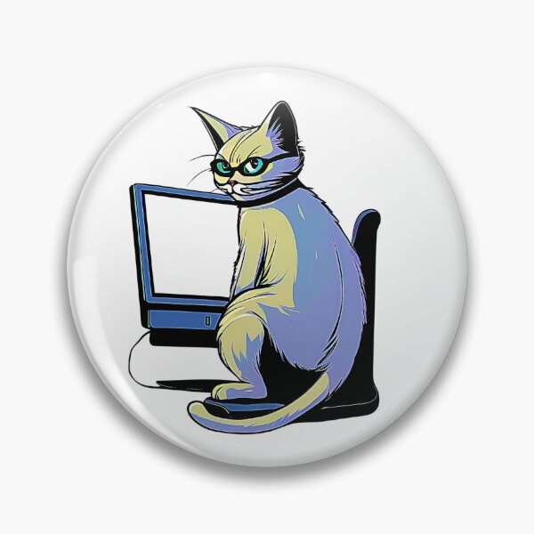 Item preview, Cat Hacker designed and sold by ELzor Arts.
