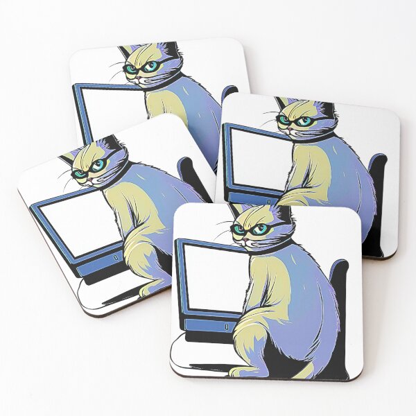 Item preview, Cat Hacker designed and sold by ELzor Arts.