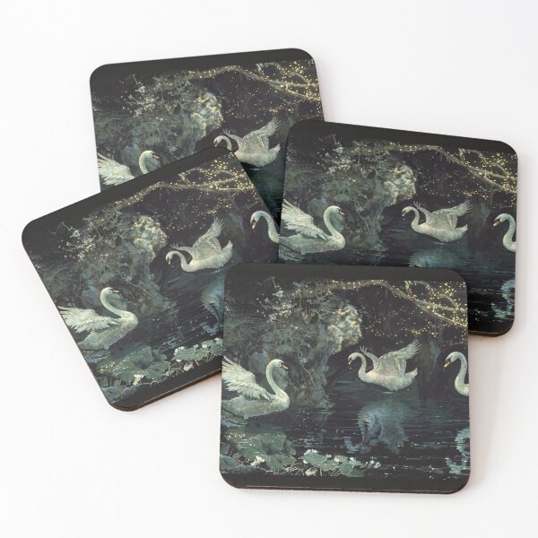 Item preview, Graceful Swans in Tranquil Waters designed and sold by jgvisualarts.