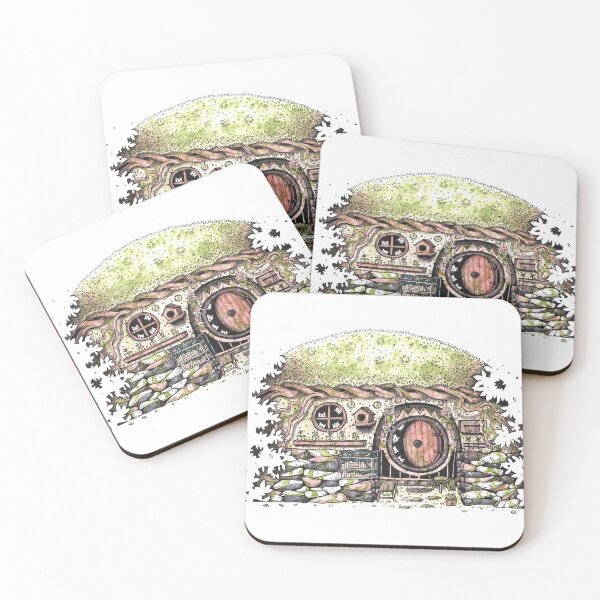 Item preview, vintage watercolor abandoned suburban cottage designed and sold by ETHER1997.