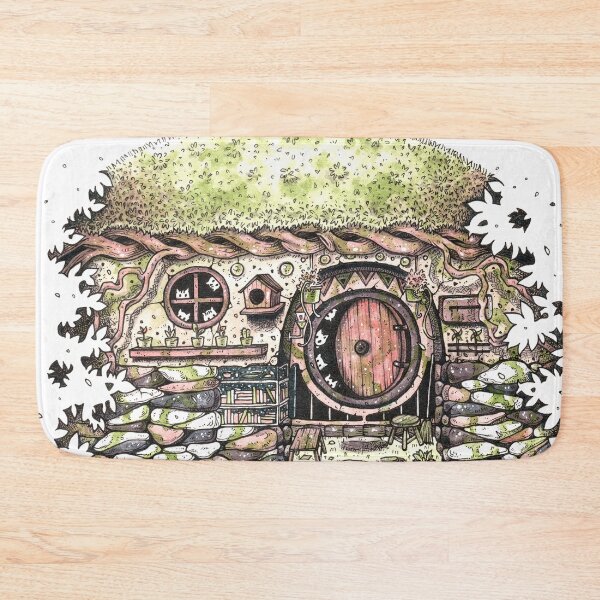 Item preview, vintage watercolor abandoned suburban cottage designed and sold by ETHER1997.