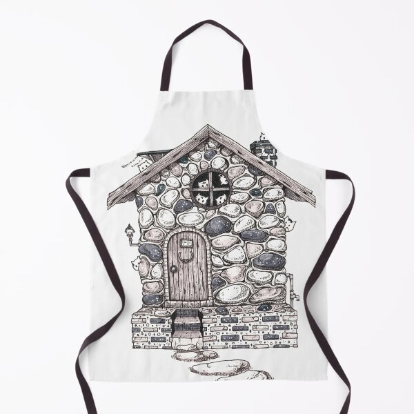 Item preview, vintage watercolor abandoned old house and cat ghosts designed and sold by ETHER1997.