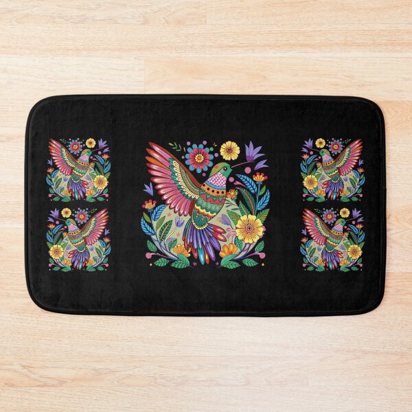 Item preview, HUMMINGBIRD COLORS HUICHOL MEXICO ART - BIRD DESIGN D1 designed and sold by CuPensky.