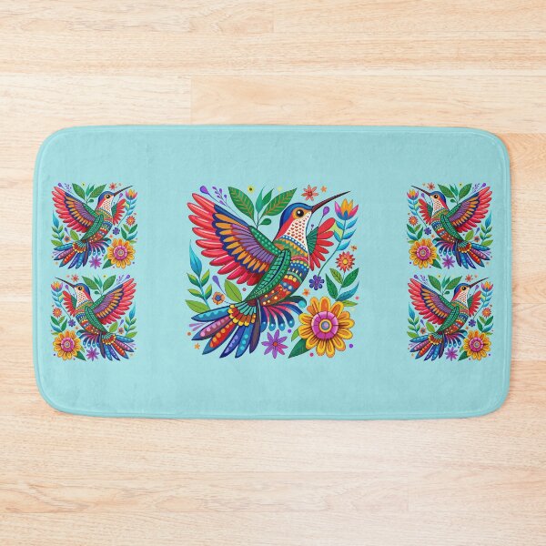 Item preview, HUMMINGBIRD COLORS HUICHOL MEXICO ART - BIRD DESIGN D2 designed and sold by CuPensky.
