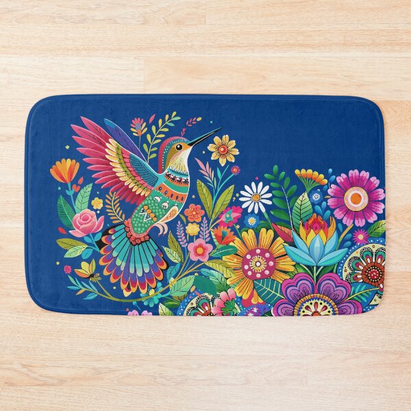 Item preview, HUMMINGBIRD COLORS HUICHOL MEXICO ART - BIRD DESIGN D3 designed and sold by CuPensky.