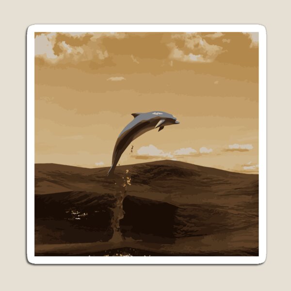 Item preview, Dolphin Illustration - Golden Hour designed and sold by OG-Graphics.