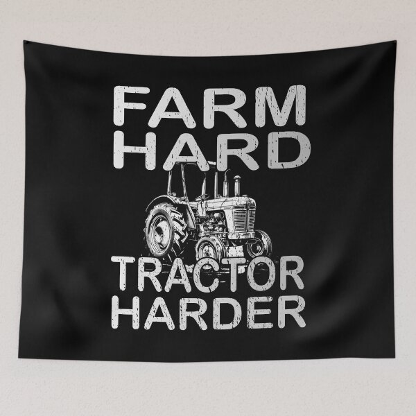 Item preview, FARM HARD TRACTOR HARDER cool farming farmers i stand with the farmers support local food production harvest animals tractors tractor lover designed and sold by Jt41.