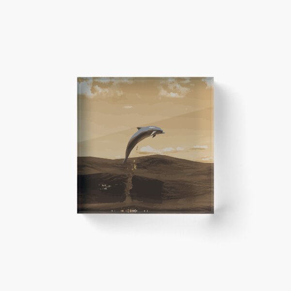 Item preview, Dolphin Illustration - Golden Hour designed and sold by OG-Graphics.