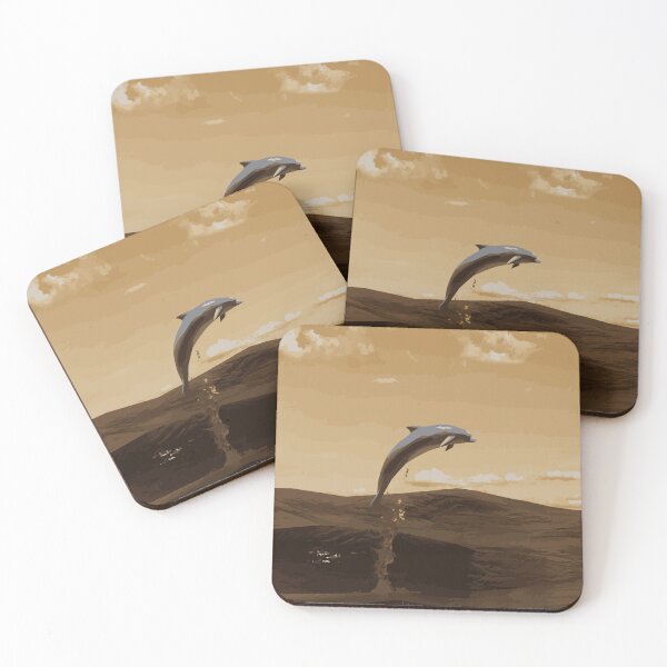 Item preview, Dolphin Illustration - Golden Hour designed and sold by OG-Graphics.