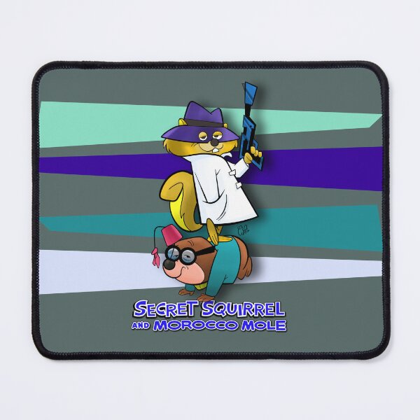 Item preview, SQUIRREL AND MOLE SECRET AGENTS - RETRO VINTAGE CARTOON - FANART - D2 designed and sold by CuPensky.