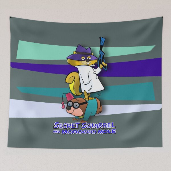 Item preview, SQUIRREL AND MOLE SECRET AGENTS - RETRO VINTAGE CARTOON - FANART - D2 designed and sold by CuPensky.