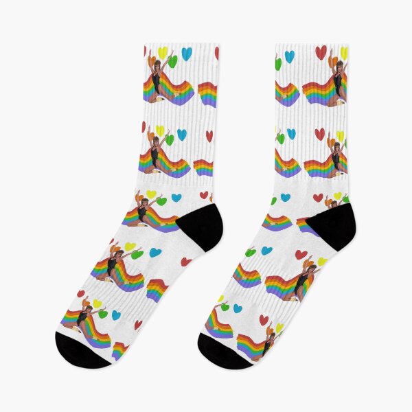 Item preview, Jane Fonda Rainbow Love Mug  designed and sold by TeeKid.