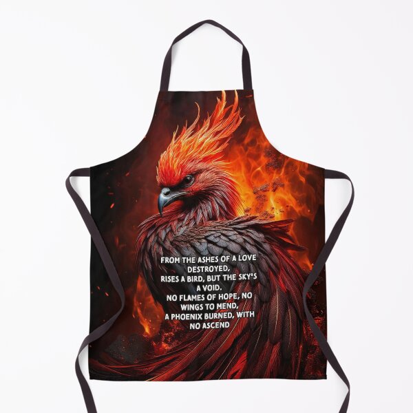 Item preview, The Lonely Phoenix - Broken Heart Poetry Art Work designed and sold by Unwind-Art-Work.
