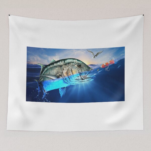 Item preview, Giant Trevally and popper designed and sold by Paul Kyriakides.