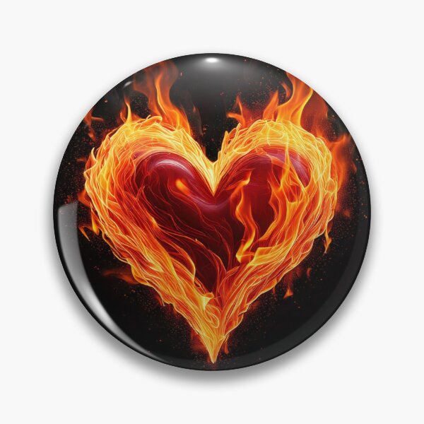 Item preview, Flaming Heart designed and sold by enlightenedonez.
