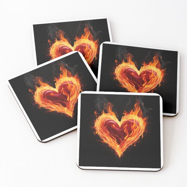 Item preview, Flaming Heart designed and sold by enlightenedonez.