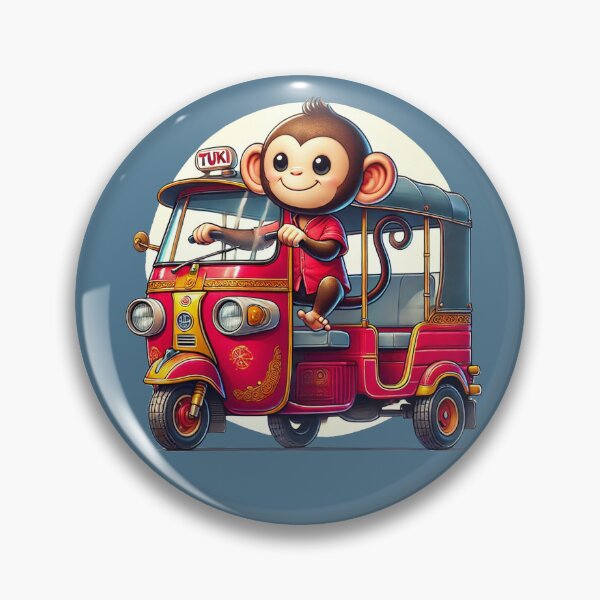 Item preview, Monkey Tuk-Tuk Rider designed and sold by ArtyRed.