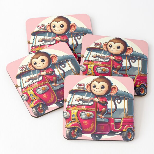 Item preview, Monkey Tuk-Tuk Rider designed and sold by ArtyRed.