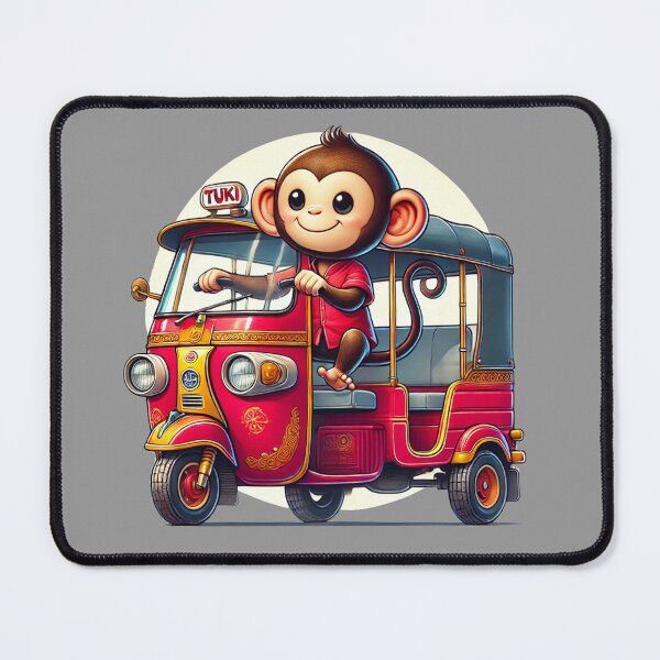 Item preview, Monkey Tuk-Tuk Rider designed and sold by ArtyRed.