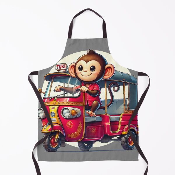 Item preview, Monkey Tuk-Tuk Rider designed and sold by ArtyRed.