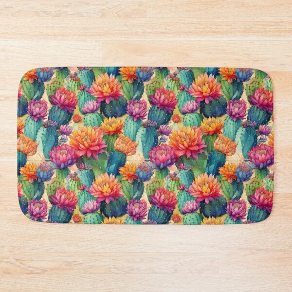 Item preview, Cactus blooms in rainbow colors with soft watercolor gradients designed and sold by Designbes.