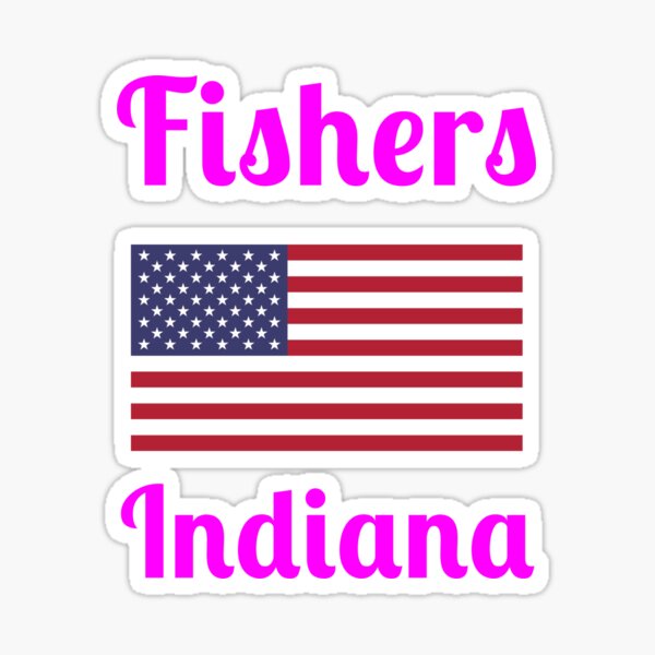 Item preview, Fishers Indiana - Stylish Prints, designed and sold by Fleetwood1994.