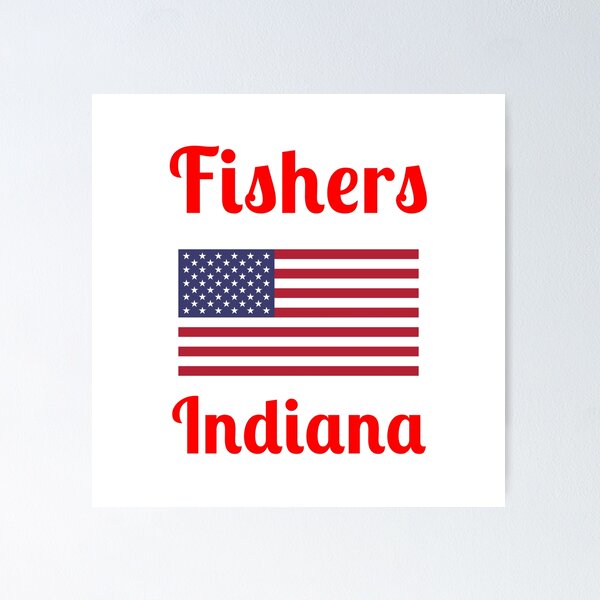 Item preview, Fishers Indiana - Stylish Prints, designed and sold by Fleetwood1994.