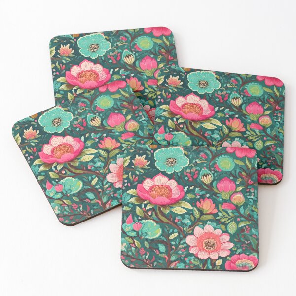 Item preview, Scandinavian inspired floral motifs pattern designed and sold by Designbes.