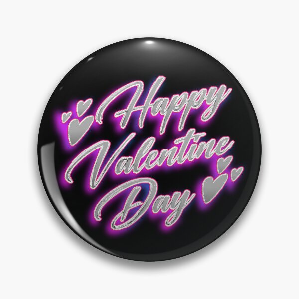 Item preview, Happy Valentine Day Chrome typhography design designed and sold by Etern.