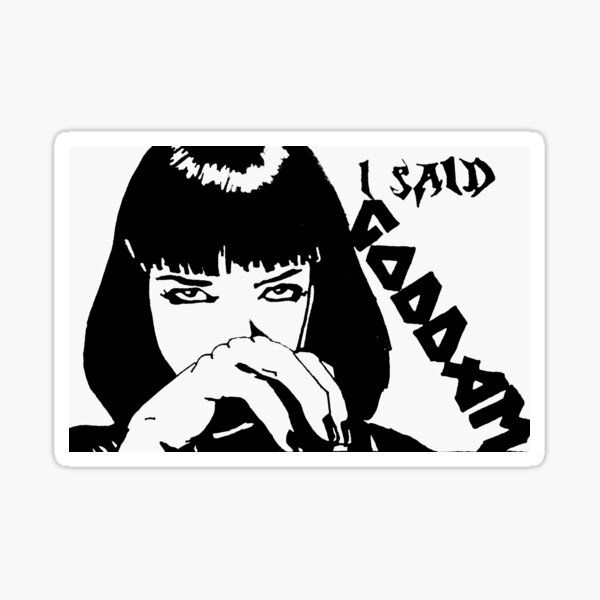 Vista previa del artículo con la obra «La señora mia wallace», diseñado y vendido por Chad's Fresh Art.