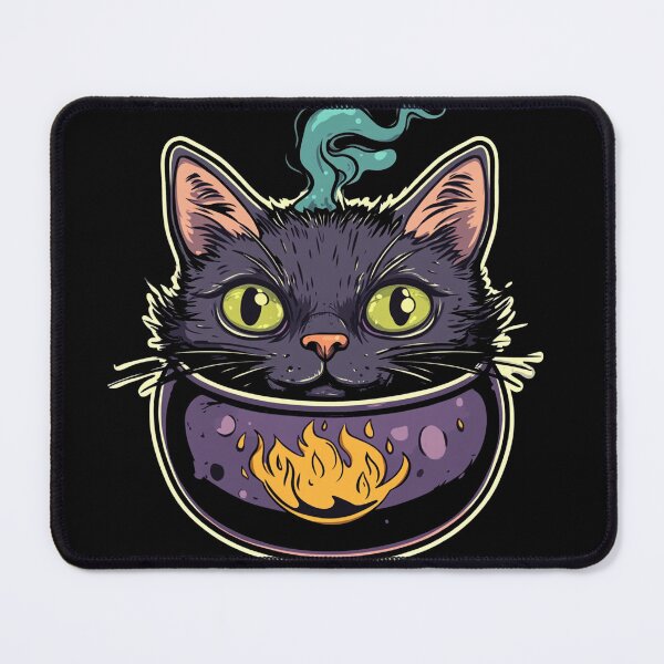 Item preview, Cat Boiler Cat Witch Halloween designed and sold by titanosdesign.