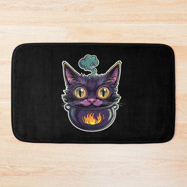 Item preview, Cat Boiler Cat Witch Halloween designed and sold by titanosdesign.