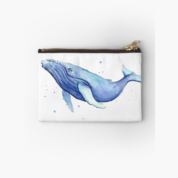 Item preview, Humpback Whale Blue Watercolor Painting designed and sold by Olga Shvartsur.