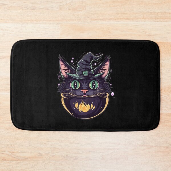 Item preview, Cat Boiler Cat Witch Halloween designed and sold by titanosdesign.