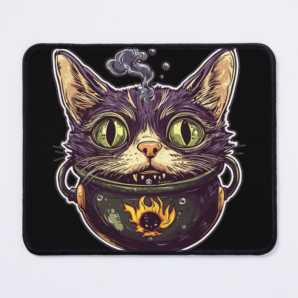 Item preview, Cat Boiler Cat Witch Halloween designed and sold by titanosdesign.