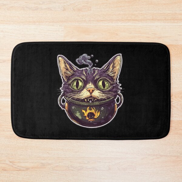 Item preview, Cat Boiler Cat Witch Halloween designed and sold by titanosdesign.